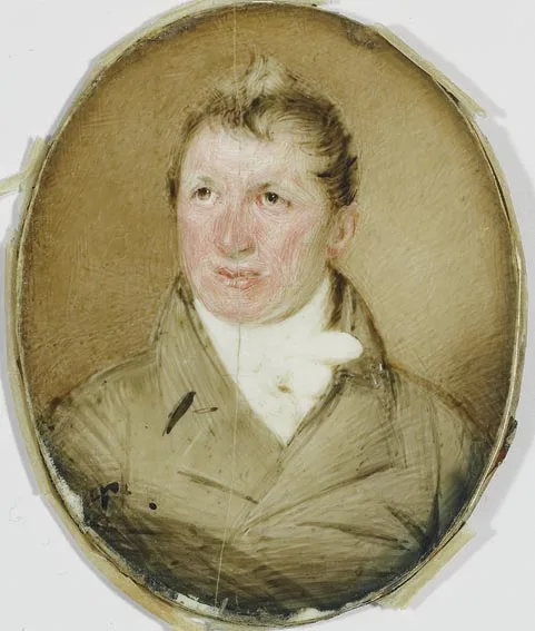 CAPTAIN ROBERT MAUNSELL by John Comerford, watercolour miniature (oval shaped and in a temporary frame), offered Feb 2005