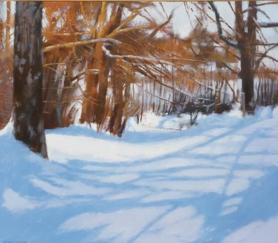 LOOKING EAST by Trevor Geoghegan, oil on canvas, sold Feb 2005