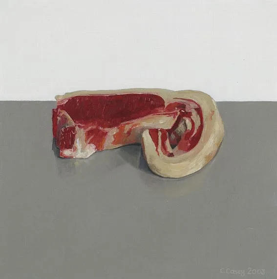 LAMB CHOP by Comhghall Casey, oil on canvas, offered Feb 2005