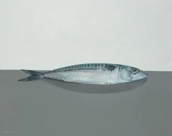 MACKEREL by Comhghall Casey, oil on canvas, sold Feb 2005
