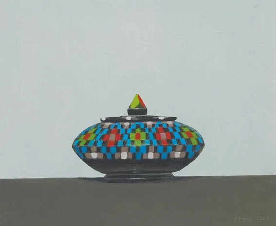 ORNAMENT by Comhghall Casey, oil on canvas, sold Feb 2005