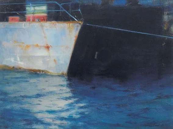 James English, THE BOW, oil on canvas