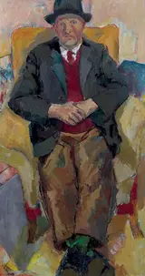Elizabeth Cope, MR DALLON IN AN ARMCHAIR