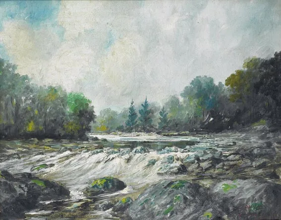 IN COUNTY DONEGAL by Douglas Alexander, oil on board, sold Feb 2005