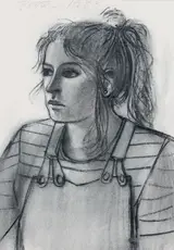 George Potter, YOUNG WOMAN IN DUNGAREES