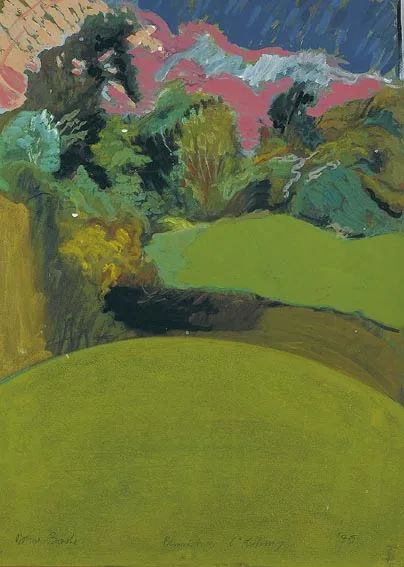 Brian Bourke, BENNETSBRIDGE, COUNTY KILKENNY, mixed media on board