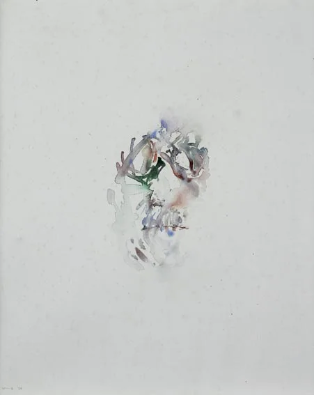 JAMES JOYCE STUDY 91 by Louis le Brocquy, watercolour on paper, sold Nov 2004