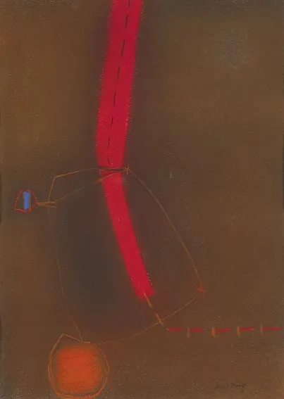 PASTEL by Cecil King, 1965, pastel on paper, sold Nov 2004