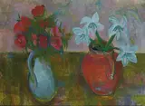 Stella Steyn, TWO JUGS OF FLOWERS