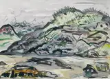 Evie Hone, LANDSCAPE BY THE SEA