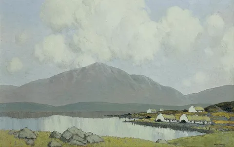 Paul Henry, A VILLAGE IN CONNEMARA, circa 1922-29, oil on canvas
