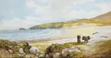 Alexander Williams, WOMAN AND DONKEY WITH CREELS, DUGORT BAY, ACHILL ISLAND
