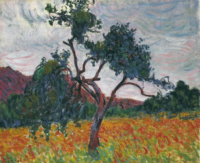 A TREE IN A FIELD by Roderic O'Conor, oil on canvas, sold Nov 2004