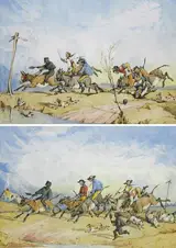 Robert Richard Scanlan, THE DONKEY DERBY: THE START and THE SWEEP FINISHES FIRST! (A PAIR)