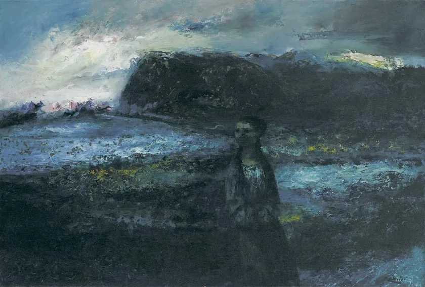 TOMORROW PERHAPS by Daniel O'Neill, oil on board, sold Nov 2004