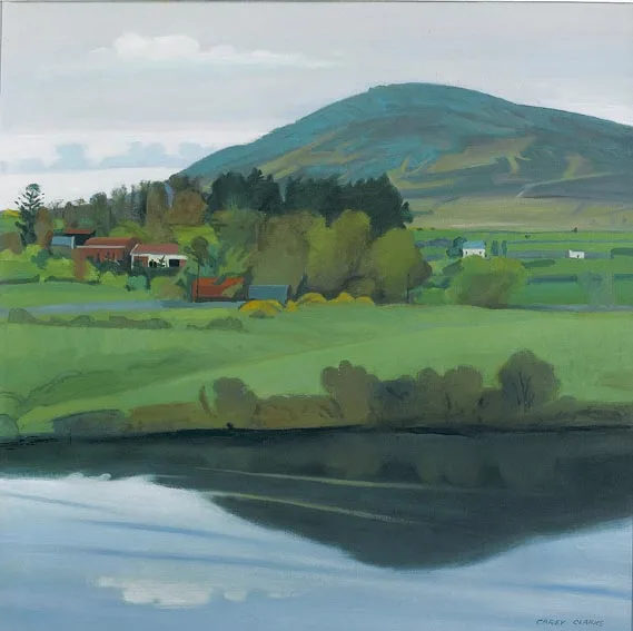 WICKLOW LANDSCAPE by Carey Clarke, oil on canvas, offered Nov 2004