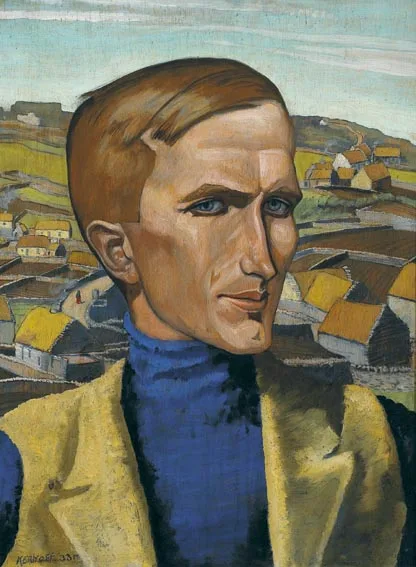 LIAM O'FLAHERTY, AUTHOR by Harry Kernoff, oil on panel, sold Nov 2004