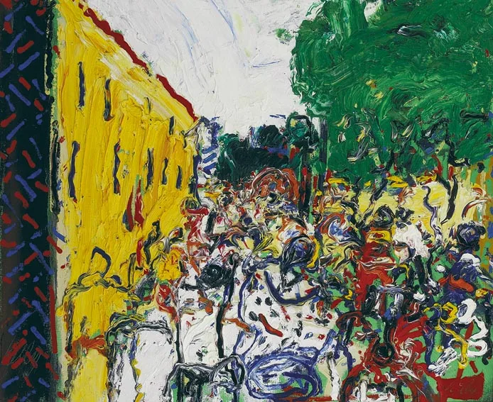 Philip Kelly, IN THE HEART OF THE CITY, oil on canvas