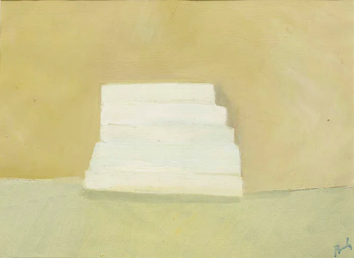 FIVE WHITE JOTTERS by Charles Brady, oil on paper, offered Sep 2004