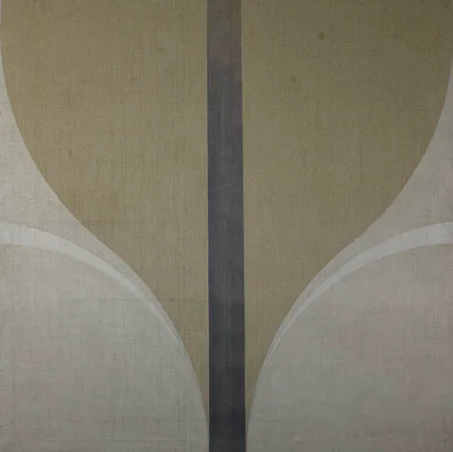 FOUNT SERIES 4 by Patrick Scott, tempera on unprimed canvas, sold Sep 2004