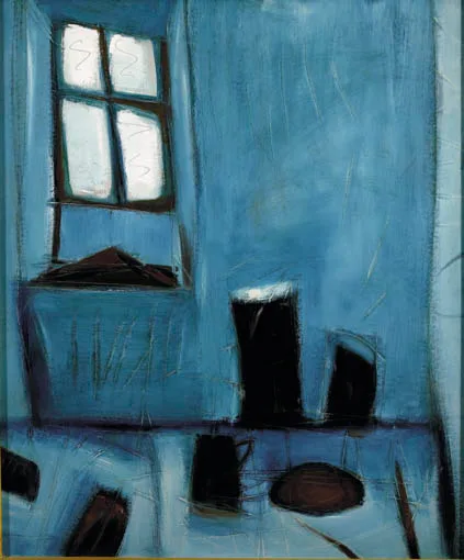 Tony O'Malley, STILL LIFE AND WINDOW, SHIP STUDIO (ST. IVES), oil on board