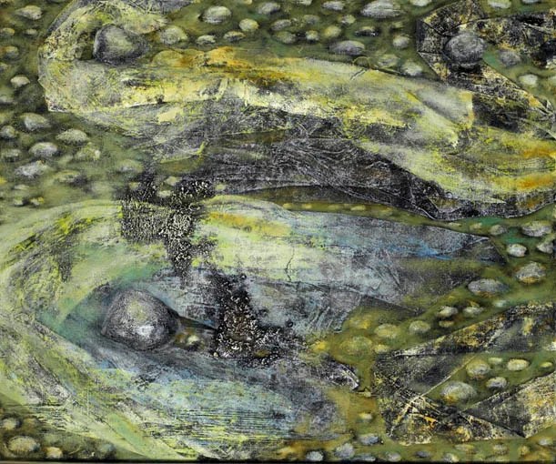Anne Yeats, DEEP STREAM, oil on canvas