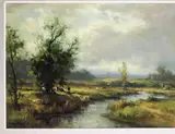 Frank McKelvey, LAGAN RIVER AT MAZE, COUNTY DOWN