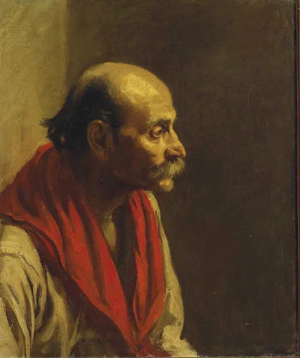 PORTRAIT OF CARLO MANCINI by Estella Solomons, oil on canvas, with the stamp of the Chenil Gallery, Chelsea, sold Sep 2004