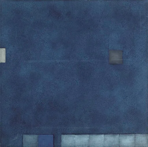 BLUE PAINTING by Felim Egan, oil on canvas, sold Sep 2004