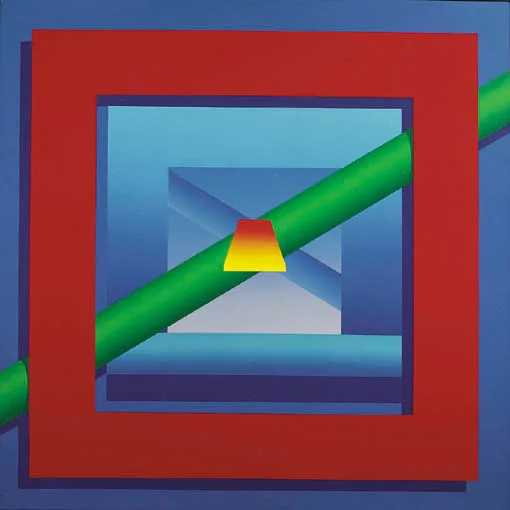 UNTITLED by Francis Tansey, acrylic on canvas, sold Sep 2004