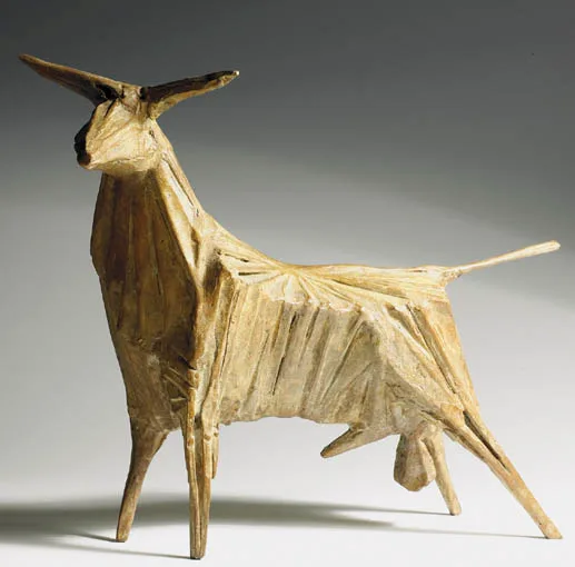 PREDATORY BULL by John Behan, cast bronze, offered Sep 2004