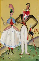 Stella Steyn, KNIGHT AND DAMSEL and A WELL DRESSED COUPLE (A PAIR)