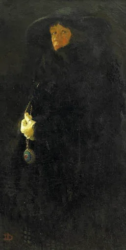 THE GREEN LOCKET by Lilian Lucy Davidson, oil on canvas, offered Sep 2004