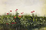 Andrew Nicholl, A BANK OF WILD FLOWERS