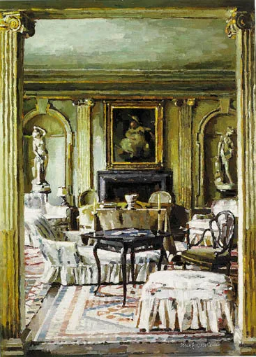 INTERIOR by Mark O'Neill, oil on board, sold Sep 2004