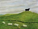 Stephen McKenna, LANDSCAPE WITH SHEEP AND COW