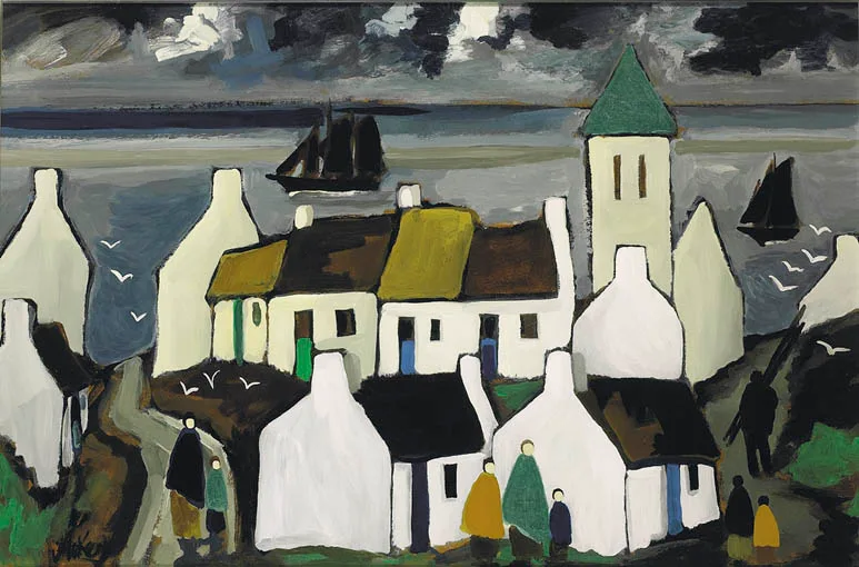 ANNALONG, COUNTY DOWN by Markey Robinson, oil on board, sold Sep 2004