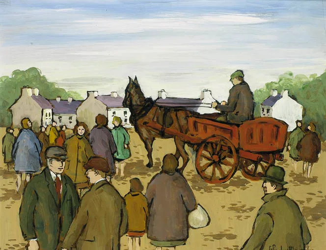 FAIR DAY by Gladys Maccabe, oil on board, sold Sep 2004