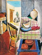 Arthur Armstrong, KITCHEN INTERIOR WITH VIEW OF COURTYARD AND PUMP