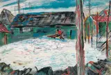 Tony O'Malley, BACKYARD, WINTER