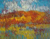 Desmond Carrick, CATTLE IN AN AUTUMNAL LANDSCAPE