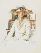 Mainie Jellett, WOMAN IN SUMMER HAT