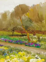 Mildred Anne Butler, A BORDER IN FLOWER