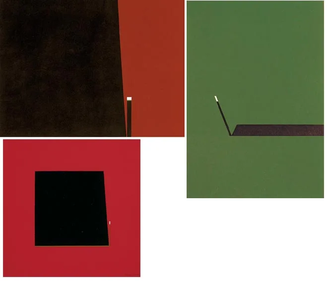 Cecil King, THRUST - A GROUP OF THREE ABSTRACT WORKS, oil on paper (1), watercolour on paper (1) and a silkscreen