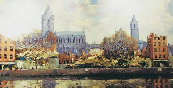 Fergus O'Ryan, CHRIST CHURCH, DUBLIN, oil on board