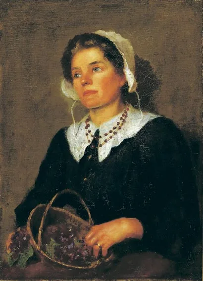 THREE A PENNY by Millicent Barclay, oil on canvas, offered Apr 2004