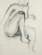 Barrie Cooke, SEATED NUDE