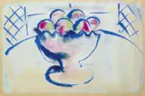 Neil Shawcross, FRUIT DISH IN BLUE