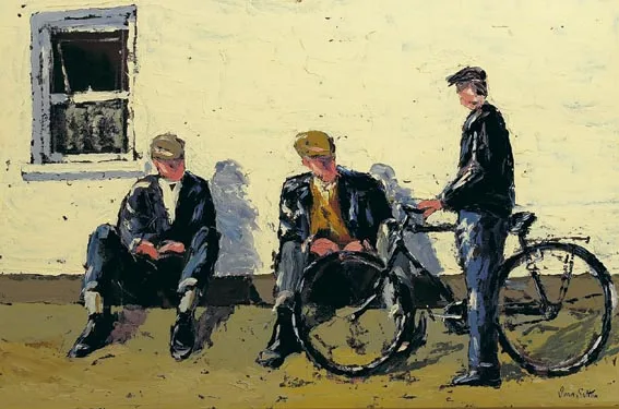 THE NEW RALEIGH by Ivan Sutton, oil on canvas board, sold Apr 2004