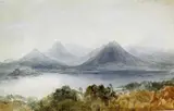 Andrew Nicholl, A DISTANT VIEW OF GLENGARIFF CASTLE and GLENGARIFF HARBOUR, MOUNTAINS BEYOND (A PAIR)